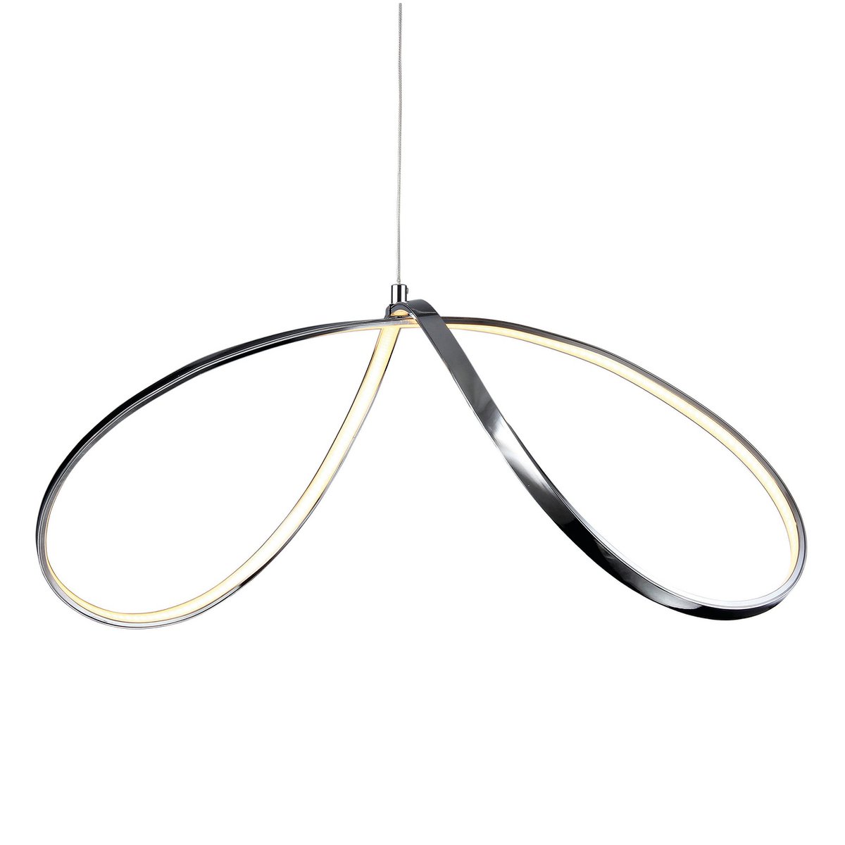 Näve Loop Line LED Hanglamp - Zwart 72cm
