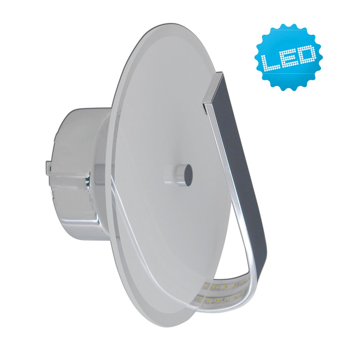 Näve Lucca LED Wandlamp - Silber 20cm