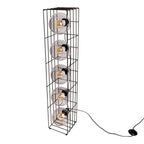 Näve Cesta Vloerlamp - Zwart Glas 95cm