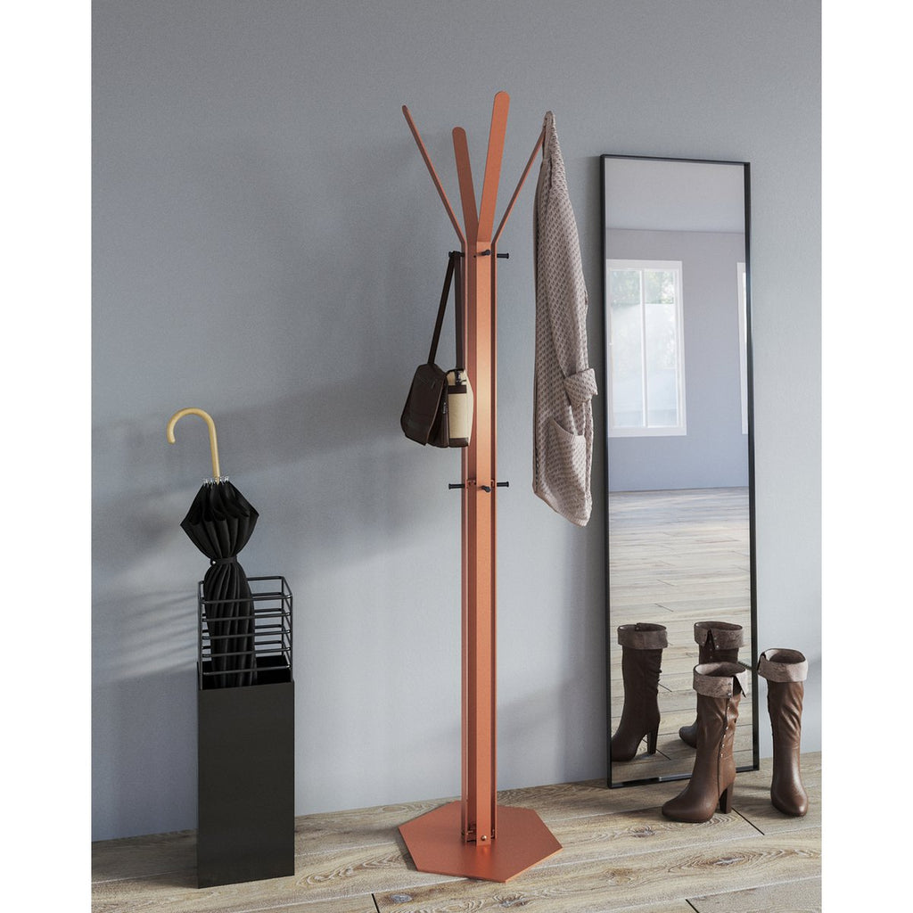 Gorillz staande kapstok - 12 haken, 174cm hoog, staal