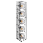 Näve Cesta Vloerlamp - Zwart Glas 95cm