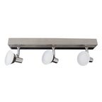 3 LED plafondspots Jericho 46cm