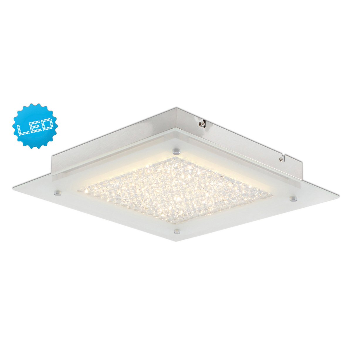 LED plafondlamp Glasgow 36cm Chroom