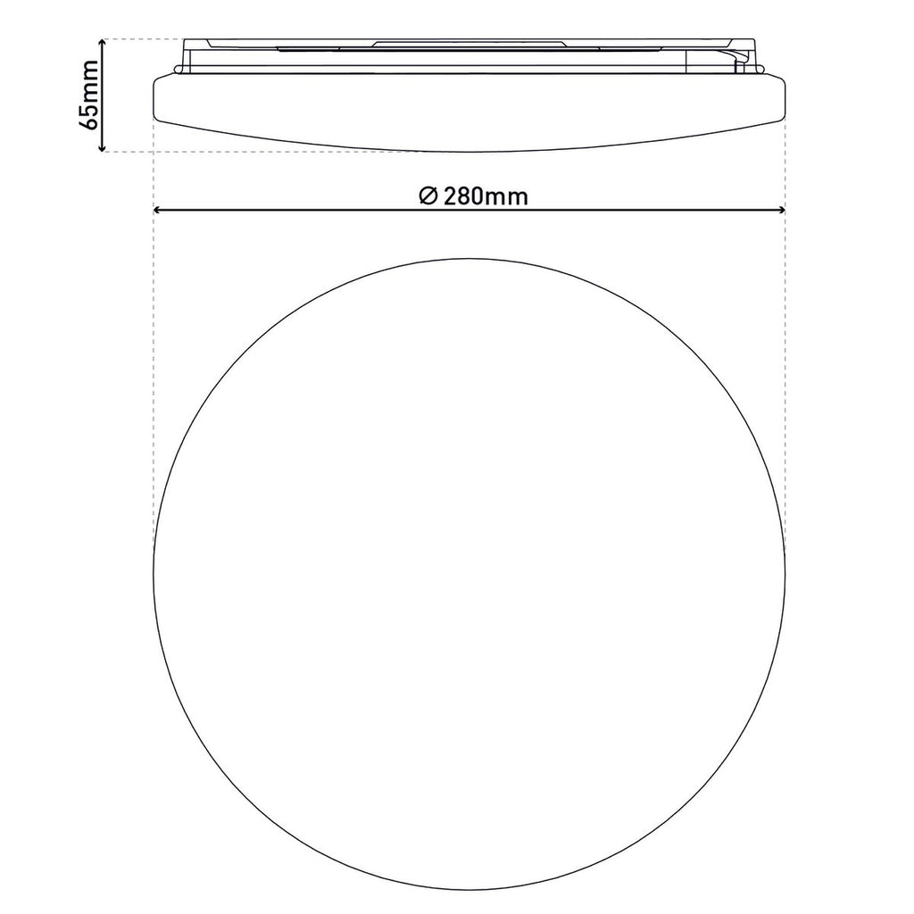 LED Plafondlamp Tempe - Kristaleffect Bewegingsmelder