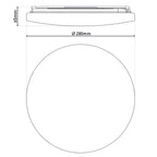 LED Plafondlamp Tempe - Kristaleffect Bewegingsmelder