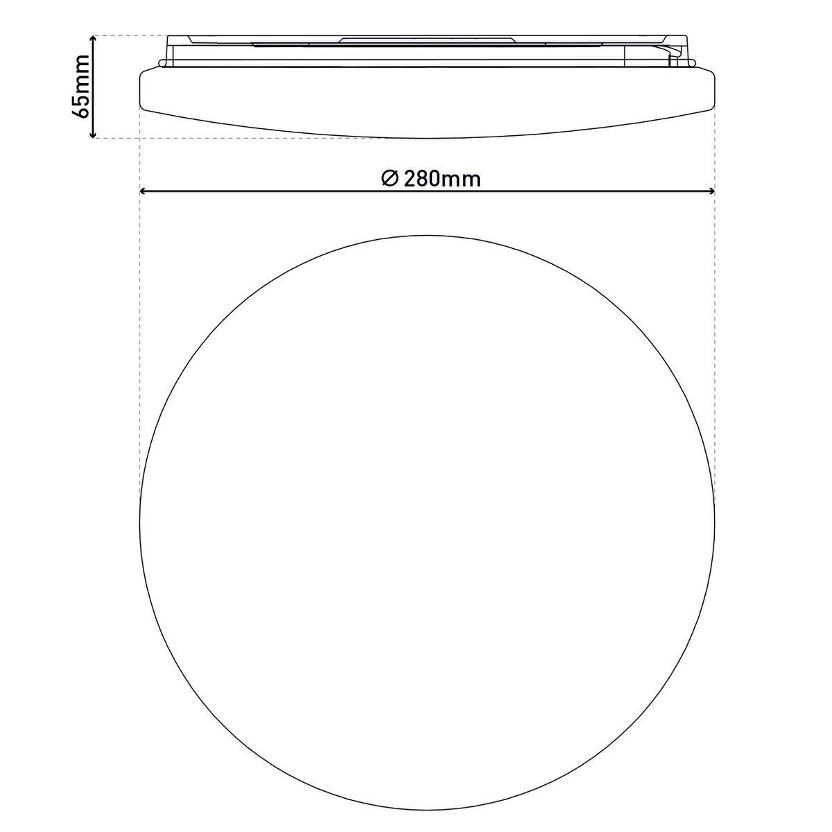 LED Plafondlamp Tempe - Kristaleffect Bewegingsmelder