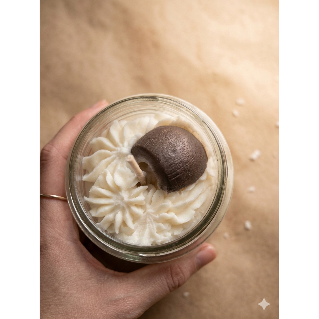 Juste une pause Kokosslagroomkaars - 165ml/220ml Gourmet Kaars
