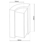 RICO Wandlamp Buiten - Antraciet 14,8cm