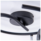 Näve Casco 3-Spot Muur/Plafond Rondel - Zwart Goud