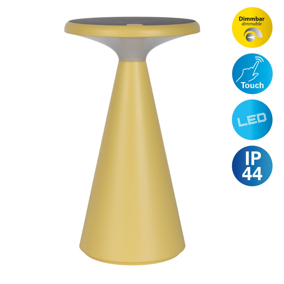 Näve Palu Solarleuchte Gelb 20cm