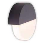 LED -wandlamp "Sobrio", gemaakt van metaal en plastic in antraciet, met geïntegreerde LED