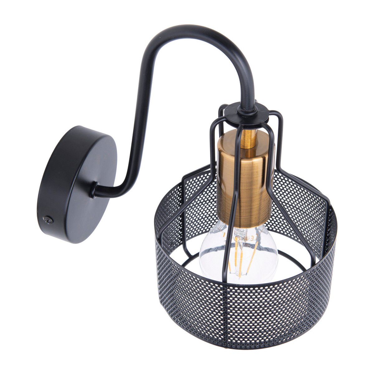 Näve Foro Wall Lamp - Black Metal E27