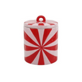 Housevitamin Swirl Sierpot met Deksel - Rood/Roze 11x11x14,5cm