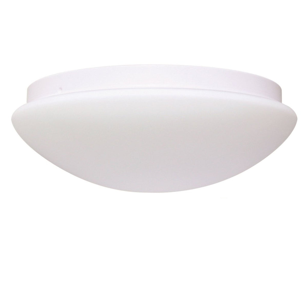 LED -plafondlamp gemaakt van metaal en glas in het wit, met stevig ingebouwde LED's Ø ca. 29 cm.