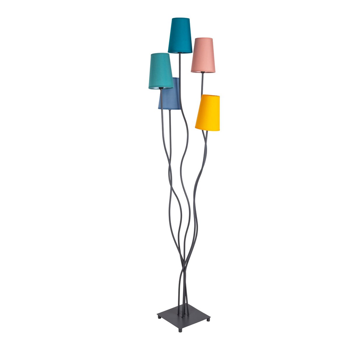 Blauwe Näve Leuchten staande lamp 166cm - Design metalen paraplu's