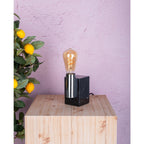 LED-lamp "Dilly" 3-set E27-versie, 4 watt, Ø 6,4 cm, gemaakt van metaal en glas, barnsteen
