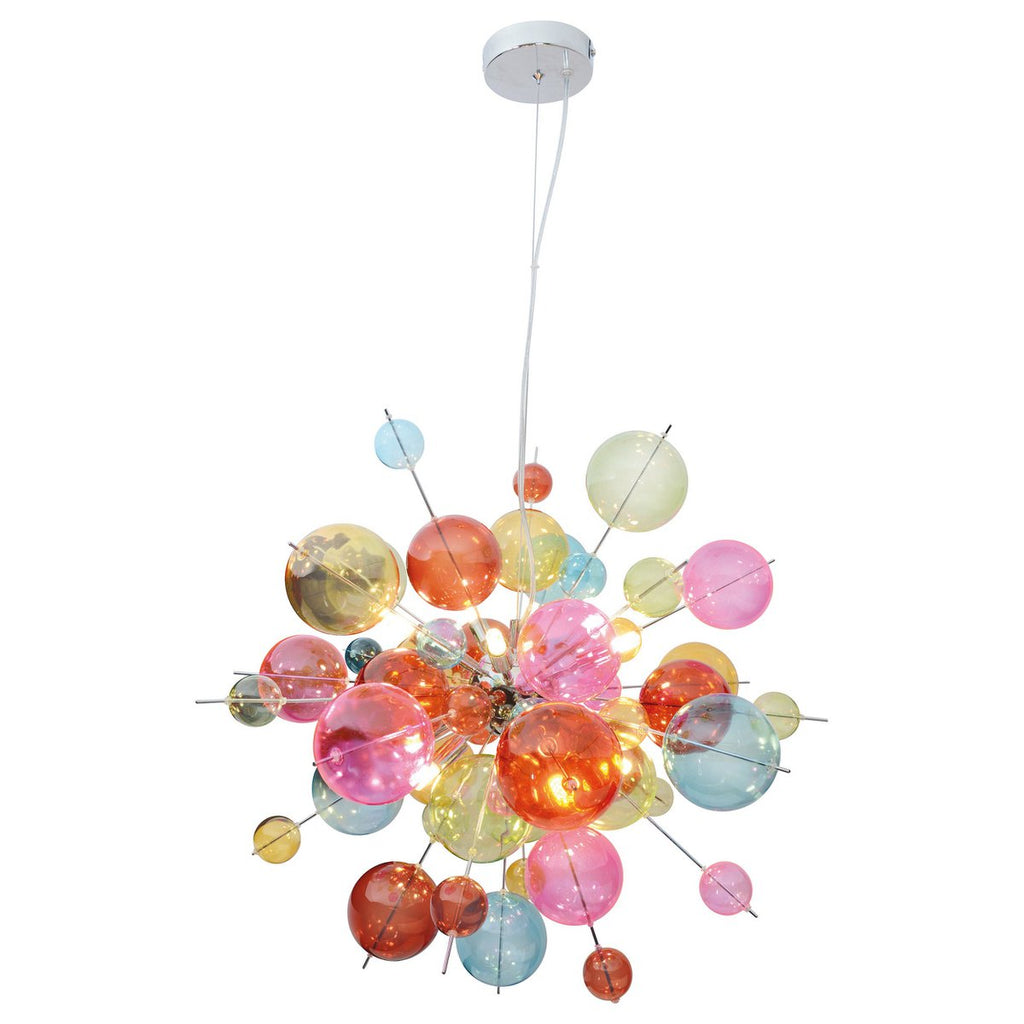 Hanglamp Explosie - 65cm Metaal Glas G9
