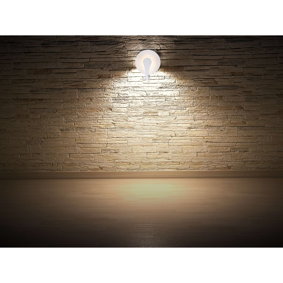 Näve Stan LED-Wandlamp Wit 19cm