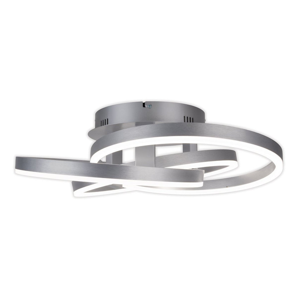 Näve Divora LED Plafondlamp 58cm Zilver Wit
