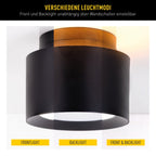 LED Spot D: 14 cm zwarte "Trimes"