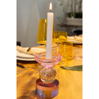 Amber en Purple Kaarsenhouder H14cm - Aulica