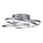 Näve Divora LED Plafondlamp 58cm Zilver Wit