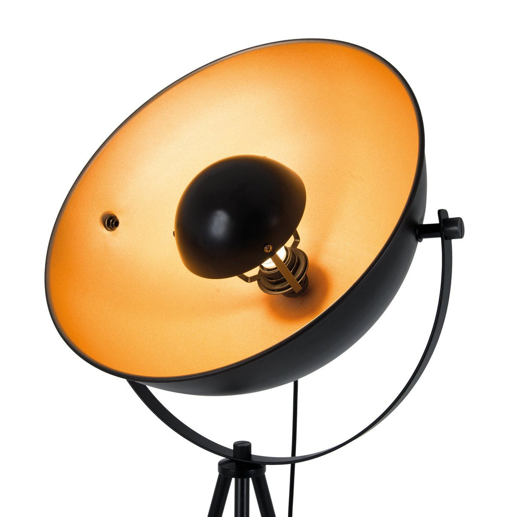 Näve Bernice Staande Lamp - Zwart/Goud 153cm