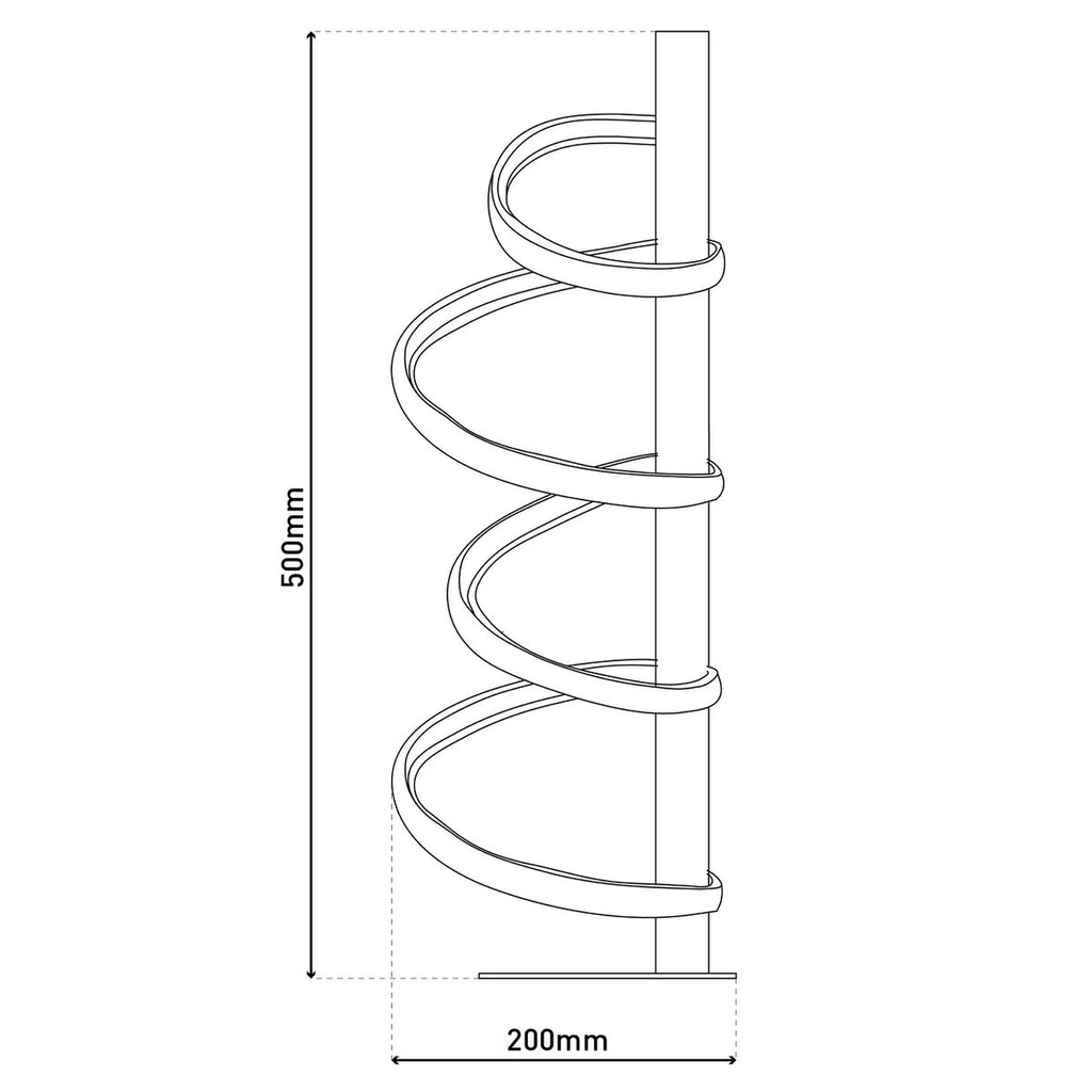 Näve Belleza LED Tafellamp - Zwart 50cm