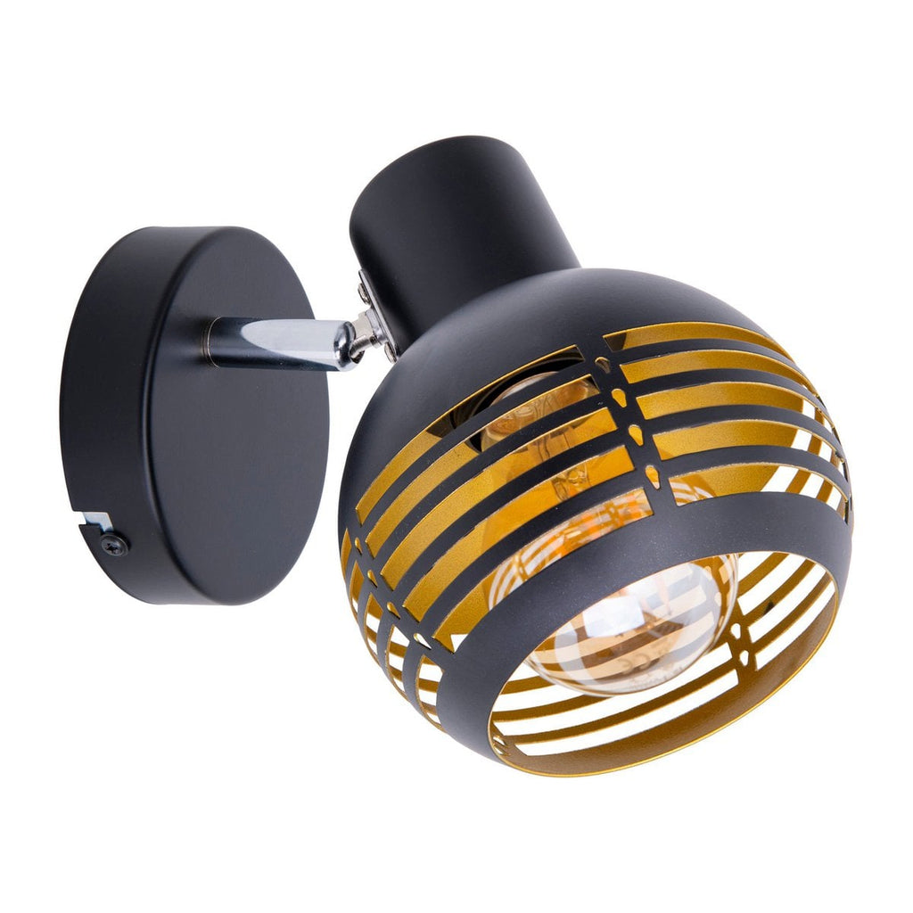 Näve Wand- Plafondlamp Casco Metaal Zwart Goud