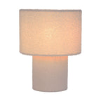 Näve Fluffy Tabellamp Wit Textiel 31cm