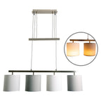Tilde Hanglamp 4-lichts Grijs-Wit - NEVE Leuchten