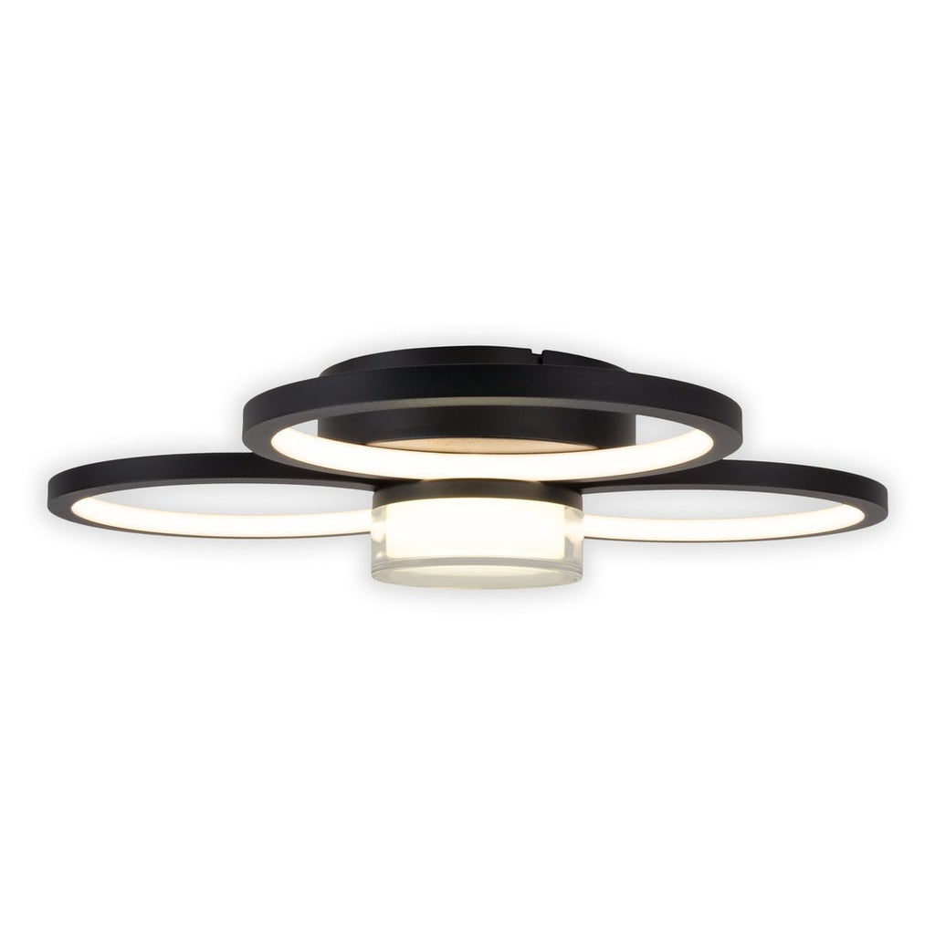 CIMO LED Plafondlamp - Zwart 43.6cm 3100lm
