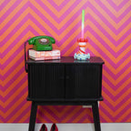 Kandelaar Stapeld Toffee Candy - Multikleurig 13x7x20cm