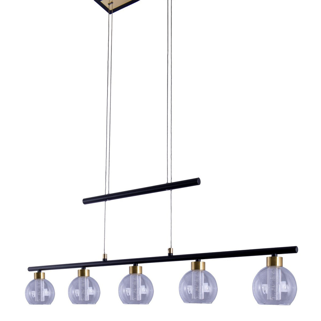 Näve Hanglamp - Zwart Glas 90cm LED