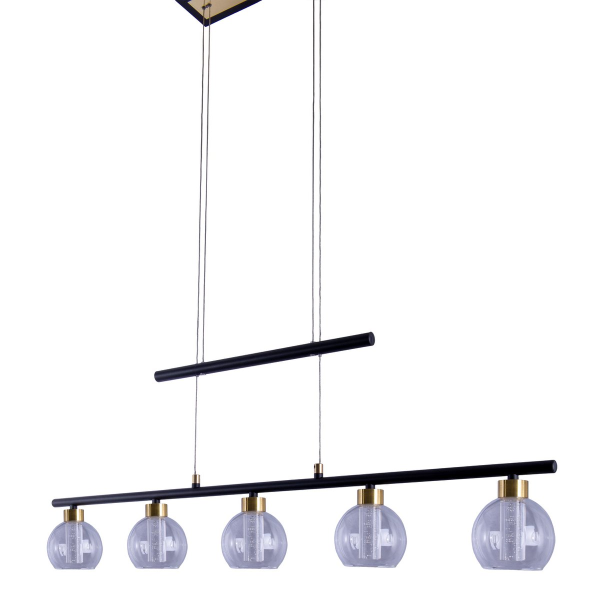 Näve Hanglamp - Zwart Glas 90cm LED
