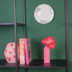 Housevitamin Keramische Vaas Grachtenpand - Neon Pink - 14,5cm