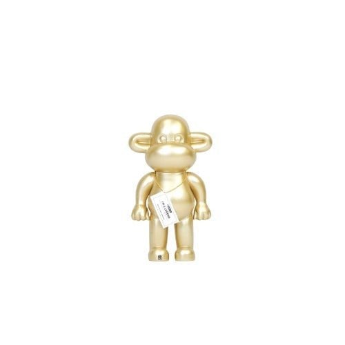 Legende Aap Beeldje - Polyresin - Goud - 20,5x13,5x35cm HouseVitamin