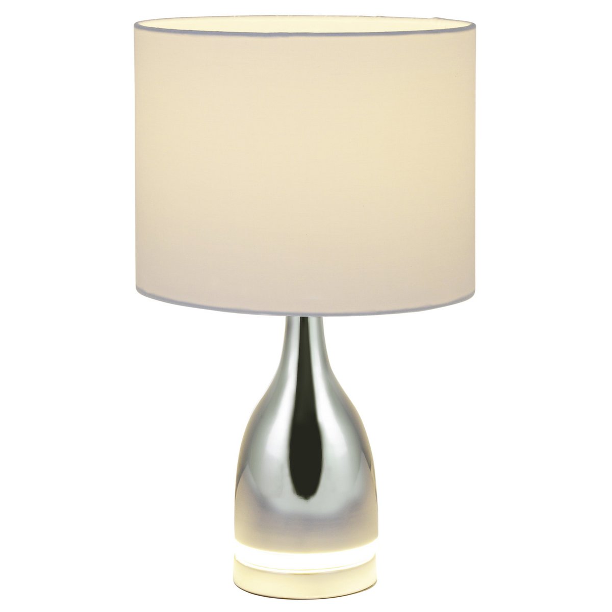 Cosima LED Tafellamp Chroom Wit 43,5cm