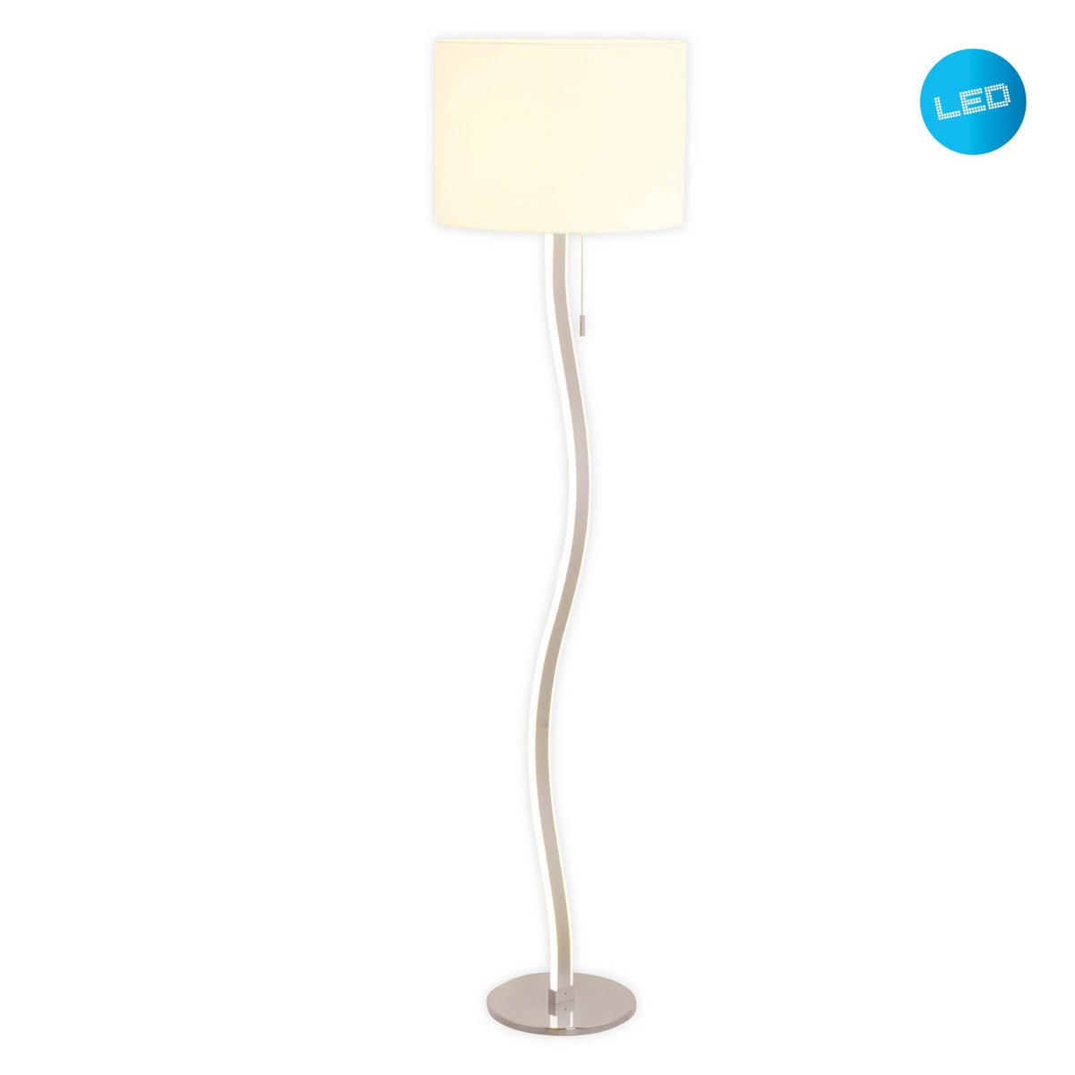 Näve Aurelia LED Vloerlamp Wit 163cm