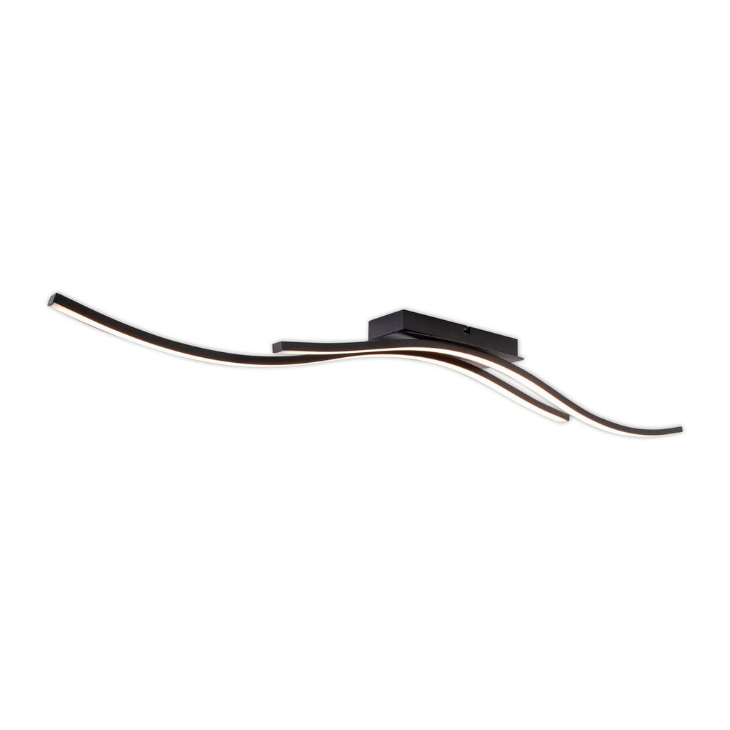 Näve Onda LED Plafondlamp 96cm Zwart