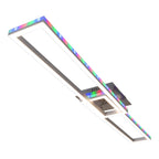 LED CCT-plafondlamp + RGB-backlight "Bantry" met veel functies, 115 cm lang, inclusief afstandsbediening