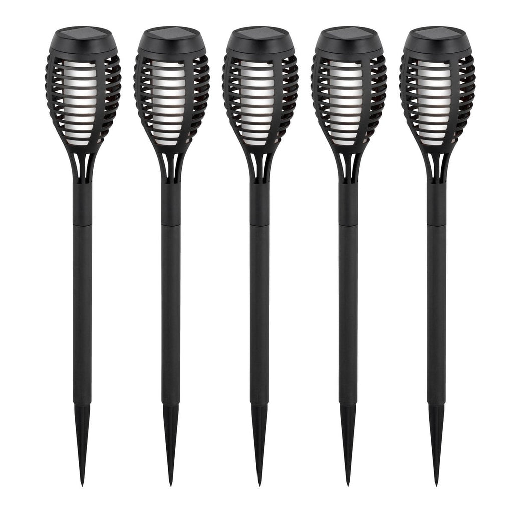 Näve Torch LED Tuinspies 45cm Grijs 5-delig Set