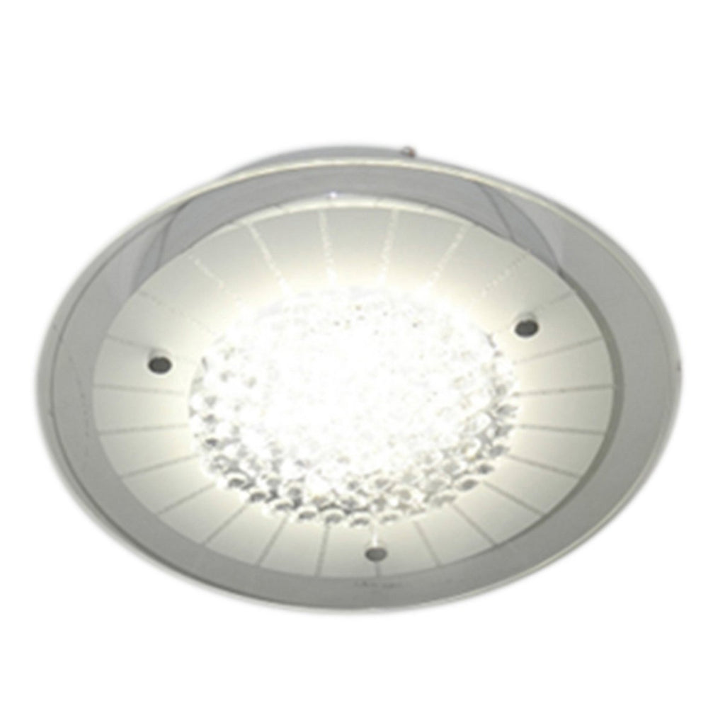 LED plafondlamp Chur - Kristaleffect Wit