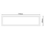 Näve Nicola LED-paneel 119,5x29,5cm neutraal wit
