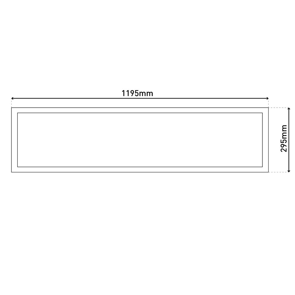 Näve Nicola LED-paneel 119,5x29,5cm neutraal wit