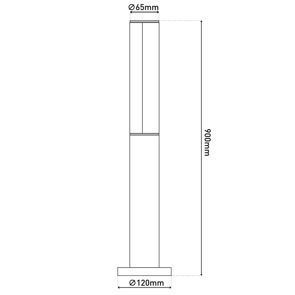 Näve Flair LED Padlicht 90cm Antraciet