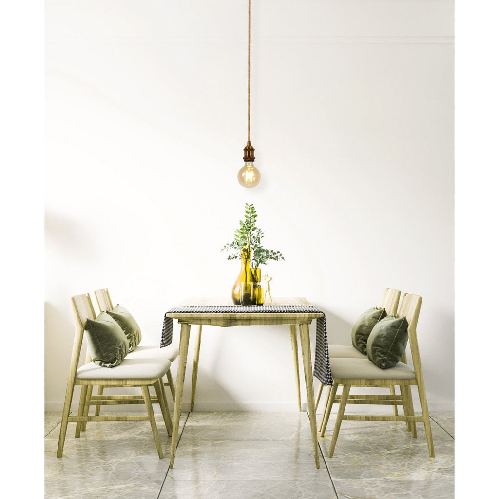 Näve Ontario Hanglamp Jute E27 Zwart