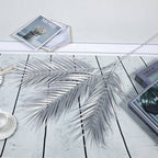 Zilveren decoratieve palmbloem H90cm Aulica