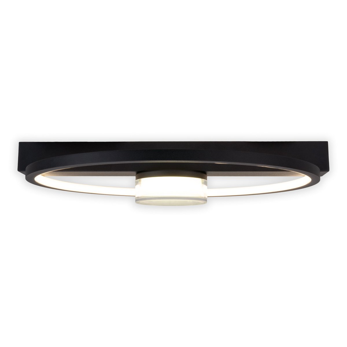 CIMO LED Plafondlamp Zwart Dimbaar 40cm