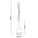 Lima LED Hanglamp - 150cm Wit Metaal